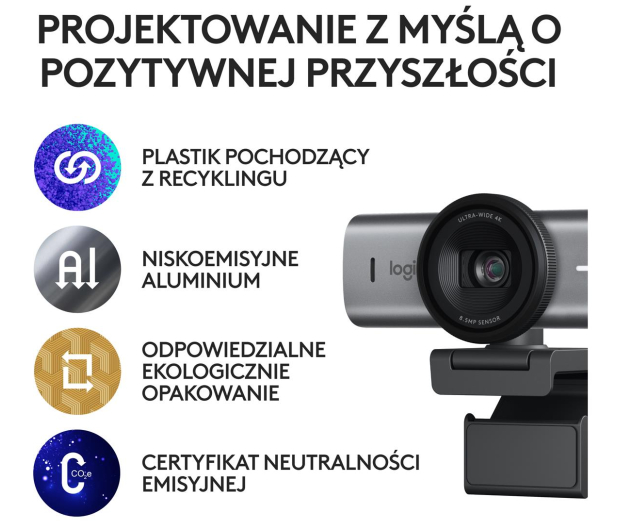 Logitech MX BRIO 4K grafit - 1227568 - zdjęcie 7